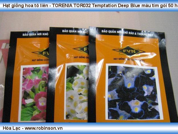 Hạt giống hoa tô liên - TORENIA TOR032 Temptation Deep Blue màu tím gói 50 hạt Lê Minh Tiến  (2)