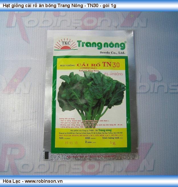Hạt giống cải rổ ăn bông Trang Nông - TN30 - gói 1g  Hà Tĩnh  (1)